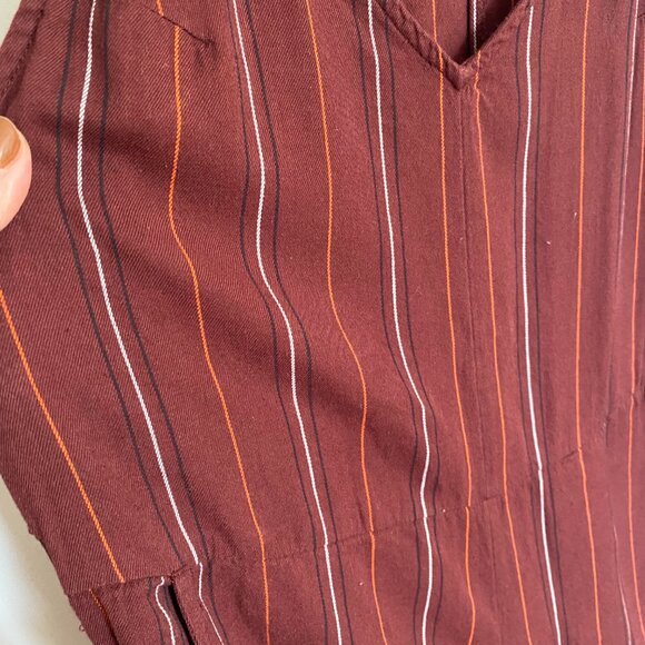 BILLABONG Maroon Striped Wide Leg Overall Size M - Picture 8 of 9